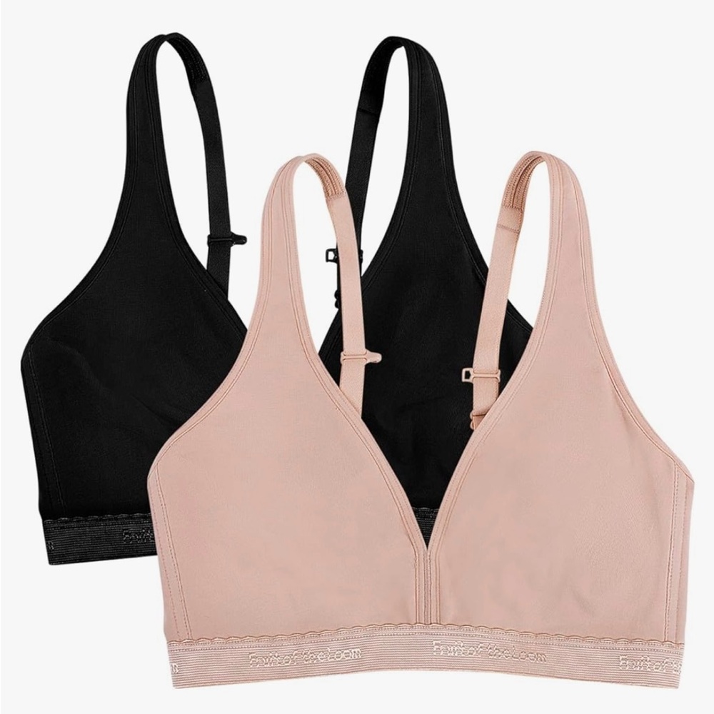 Fruit of the Loom new 2 pack bralettes - 36C